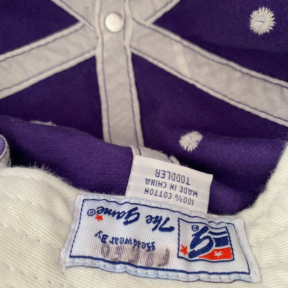 K-STATE infant/toddler hats. Lot of 2. Purple w/White‎ embroidered logo